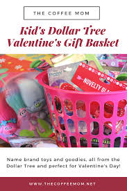 I have two little chocolate lovers in the house, so delicious hershey's treats were a key ingredient in the basket. Dollar Tree Valentine S Day Gifts For Kids The Coffee Mom Toddler Valentine Gifts Kids Valentine Baskets Valentines For Kids