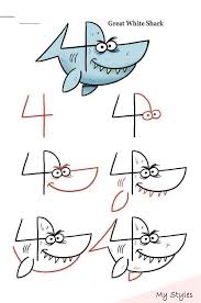 Zeichnende Meerestiere Mit Zahlen Und Buchstaben Tierblog Origami Flowers Origami Owl In 2020 Easy Drawings Drawing Tutorials For Kids Book Drawing