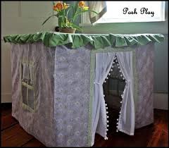 Card Table Playhouse So Me As A Kid Except I Didn T Have All That Fancy Lace Just Beach Towels Or Blank Card Table Playhouse Play Houses Card Table And Chairs