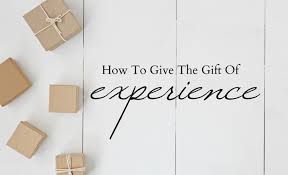 Experiential gifts also known as gift experiences and experience gifts, as opposed to material gifts or simply stuff, allow the recipient to have an experience, such as skydiving, kayaking, race car driving or touring a vineyard. Experience Gifts That Last All Year And Won T Clutter Your House The Mom Hour