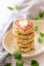 Easy crunchy salmon cakes have a panko breading with both fresh and smoked salmon for depth. Paleo Whole30 Salmon Cakes With Zucchini Nut Free Keto What Great Grandma Ate