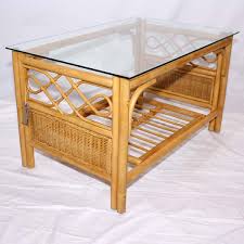 5.0 out of 5 stars. Cane Glass Top Coffee Table Little Gem Natural Cane Conservatory Table