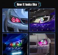 RGBW Dynamic LED Angel Eyes Hex Multi-Color LED Halo Ring Sequential  Flowing Revolving Headlight Retrofit Smartphone APP Control - AliExpress 34