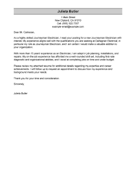 Best Journeymen Electricians Cover Letter Examples Livecareer