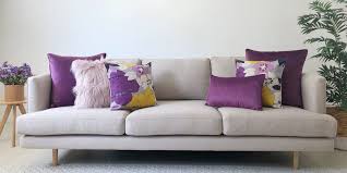 Different shades of blue, pink (both hot and dusty pink), green, mustard, coral and even grey works really well on a grey sofa. Take One Neutral Sofa How To Style Your Living Room 6 Different Ways