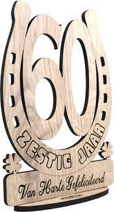 Bol Com Zestig Jaar Houten Verjaardagskaart Kaart Van Hout Wenskaart Om Iemand Te