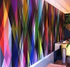 Cool Idea For A Kids Room Circus Wallpaper Geometric Wallpaper Wall Design