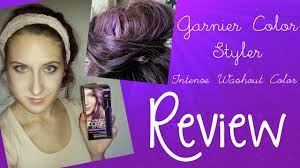 Unlike hair chalks, these dyes don't leave your hair feeling dusty and won't get all over your clothes once they're dry. Review Garnier Color Styler Intense Washout Color Youtube