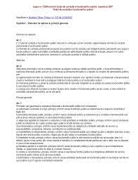 712004 privind codul de conduita a functionarilor publici, republicata, legea nr. Legea Nr 7din2004 Codul De Conduita Functionari Publici