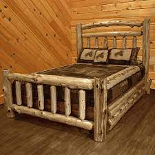 Platform beds have become very popular over recent years. Wildwood Rustics Red Cedar Log Platform Bed With Double Top Rail