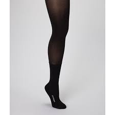 Bootights Womens Semi Opaque Tight Mid Calf Sock All In One Jet Black Size C