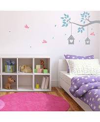 Brace your eyes for some color overload! Buy Chipakk Branch Love Birds House Hd Kids Room Wall Decal Blue Pink Grey Features Price Reviews Online In India Justdial