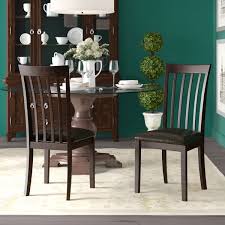 Alibaba.com offers you some of the finest and luxuriously designed solid oak dining chairs that are aesthetically appealing these solid oak dining chairs are not just ideal for dinner tables but can be set up anywhere without. Dark Wood Dining Room Chairs Wayfair