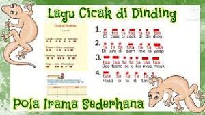 Dengan animasi sederhana berisi karakte. Pola Irama Sederhana Lagu Cicak Di Dinding Youtube