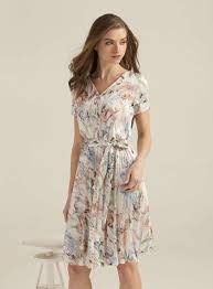 Predám letné biele šaty s modrou potlačou, zn. Pietro Filipi Dress Dk5908132sca
