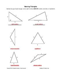 Check spelling or type a new query. Naming Triangles Acute Right Obtuse And Or Scalene Isosceles Equilateral Free