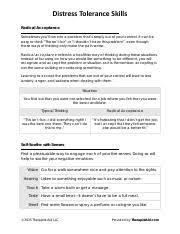 From dbt skills training handouts and worksheets, second edition, by marsha m. Dbt Distress Tolerance Skills Pdf Distress Tolerance Skills Radical Acceptance Sometimes Youll Run Into A Problem Thats Simply Out Of Your Control It Course Hero