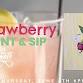 Strawberry Paint & Sip!