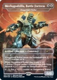 The gathering booster box will receive this promo version of the commander staple, hangerback walker with the mechagodzilla. Mechagodzilla Battle Fortress Wpn Gateway Promos Prm Wpn Price