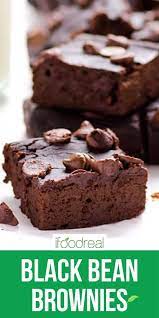Easy Black Bean Brownies With No Flour No Oil And No Sugar You Can Basically Have These Fudgy H In 2021 Vegan Brownies Easy Black Bean Brownies Healthy Desserts Easy