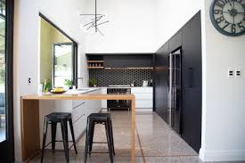 before & after: a black budget kitchen
