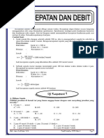 Rumus kecepatan dan debit kelas 5. Kecepatan Dan Debit Pdf