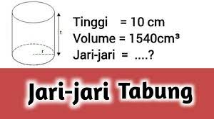 Tabung tidak memiliki titik sudut. Matematika Kelas 9 Brsl Cara Menghitung Jari Jari Tabung Jika Diketahui Tinggi Dan Volume Youtube