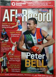The club plays in the australian football league, the sport's premier league. 2004 Afl Football Record Sydney Swans Vs St Kilda Saints June 4 6 Misterbookman