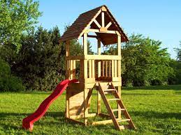 Casa selva, ciudad de mendoza (mendoza, argentina). Mangrullo Individual Con Tobogan Escalera Y Trepador Juegos De Madera Casitas Para Ninas Toboganes