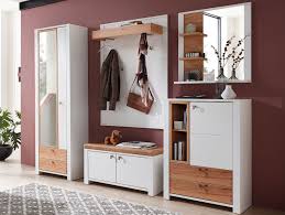 Garderoben set schuhschrank, spiegel und sitzbank große auswahl schnelle lieferung kostenloser versand. Sevino Garderobenset I Material Mdf Weiss Wildbuche Massiv