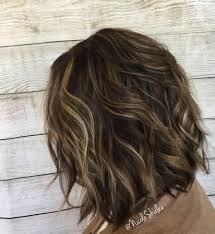 brown hair caramel highlights beach waves curled hair short hair long bob balayage shadow root short hair styles short hair balayage curled hairstyles