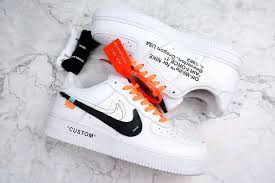 Nike Air Force 1 Low Off White Black White 2 0 Off White Nike Air Force 1 Af1 Low White Custom White Nike Shoes Nike Shoes Outlet Nike Shoes Air Force
