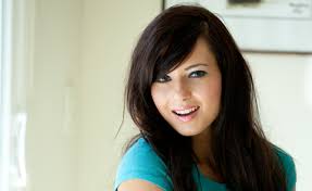 smiling, model, shirt, Natasha Belle, HD Wallpaper