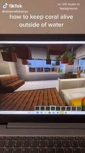 Coral is often visible from above the surface because they emit a small amount of light. How To Keep Coral Alive Outside Of Water Video Minecraft Houses Minecraft Modern Minecraft Projects