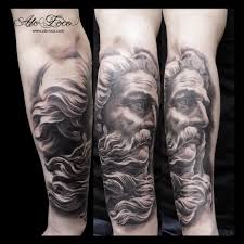 Black And Grey Tattoo Artists London Poseidon Tattoo Mythology Tattoos Greek Tattoos Tattoo Artists