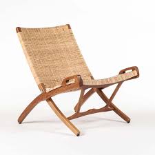 Vilhelm Lounger Folding Chair Teak And Rattan Rattan Patio Furniture Rattan Outdoor Furniture Teak Patio Furniture