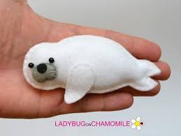 Felt Seal Baby Stuffed Felt Seal Magnet Or Ornament Seal Toy Sea Creature Seal Magnet Nur 2020 Hayvan Desenleri Bebek El Sanatlari Pelusler