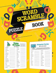They can try to solve riddles or rebuses or the magic math squares or these word puzzles. Word Scramble Puzzle Book Scramble Word Puzzles For Adults And Kids Word Scrambles Large Print Word Scramble Books De Isabella Hart New 2020 Glassfrogbooks