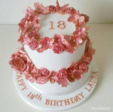 18th Birthday Rose Gold Cake Ideas Pin Auf Celebration Cakes