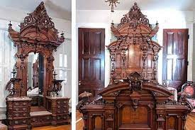 Gothic Bedset 1870 S If You Re Interested In Selling Or Buying A Victorian Home Or Looking To Sell Or B Victorian Bedroom Set Victorian Homes Antique Furniture