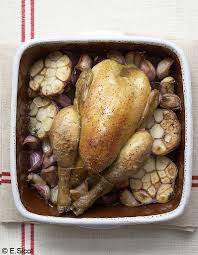 Poulet Ail Ail Ail Pour 6 Personnes Recettes Elle A Table Recette Recettes De Cuisine Gastronomie Francaise Gastronomie