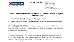 3 month mclr rate is 6.95%. Hdfc Bank News A Twitter Hdfc Bank Launches Fixed Deposit For Senior Citizens At An High Rate Of Interest 0 75 To Be Exact Fixeddeposit