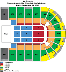 2006 mr olympia seating charts orleans arena