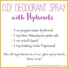 Make the magnesium oil if using homemade magnesium oil. Diy Hydrosol Deodorant Spray Recipe Archives The Miracle Of Essential Oils