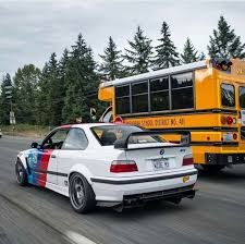 Bmw E36 M3 White M Stripe Wing Bmw E36 Bmw Sedan