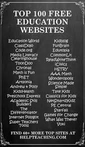 Top 100 Free Education Sites Learning Websites For Kids Learning Websites Education Sites