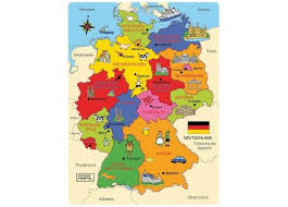 Deutschland Puzzle Die Deutschlandkarte Als Holzpuzzle Ab 5 Jahre Von Montessori Deutschlandkarte Deutschland Karte Bundeslander Karten