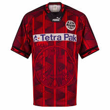 Spieltag mit wunschwidmung zugunsten der deutschen sporthilfe. Puma Eintracht Frankfurt 1995 1996 Home Trikot Gebrauchter Zustand Good Gr Xl