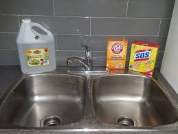 how to clean stainless steel sink