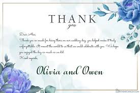Sometimes unwritten wedding thank you cards sitting on your desk after the big event can feel like a ton of bricks weighing you down. Paper Stunning Blue Flowers Romantic Personalized Wedding Thank You Cards Office School Supplies